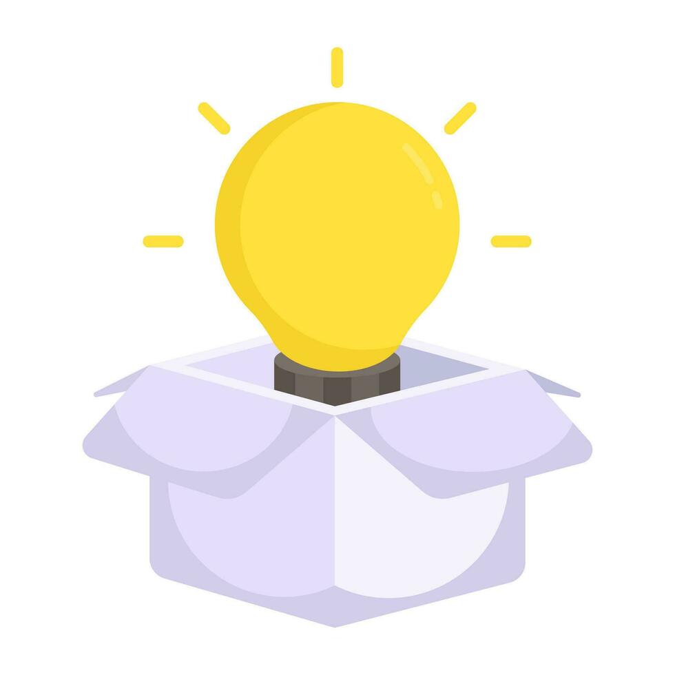 An icon design of think outside the box vector