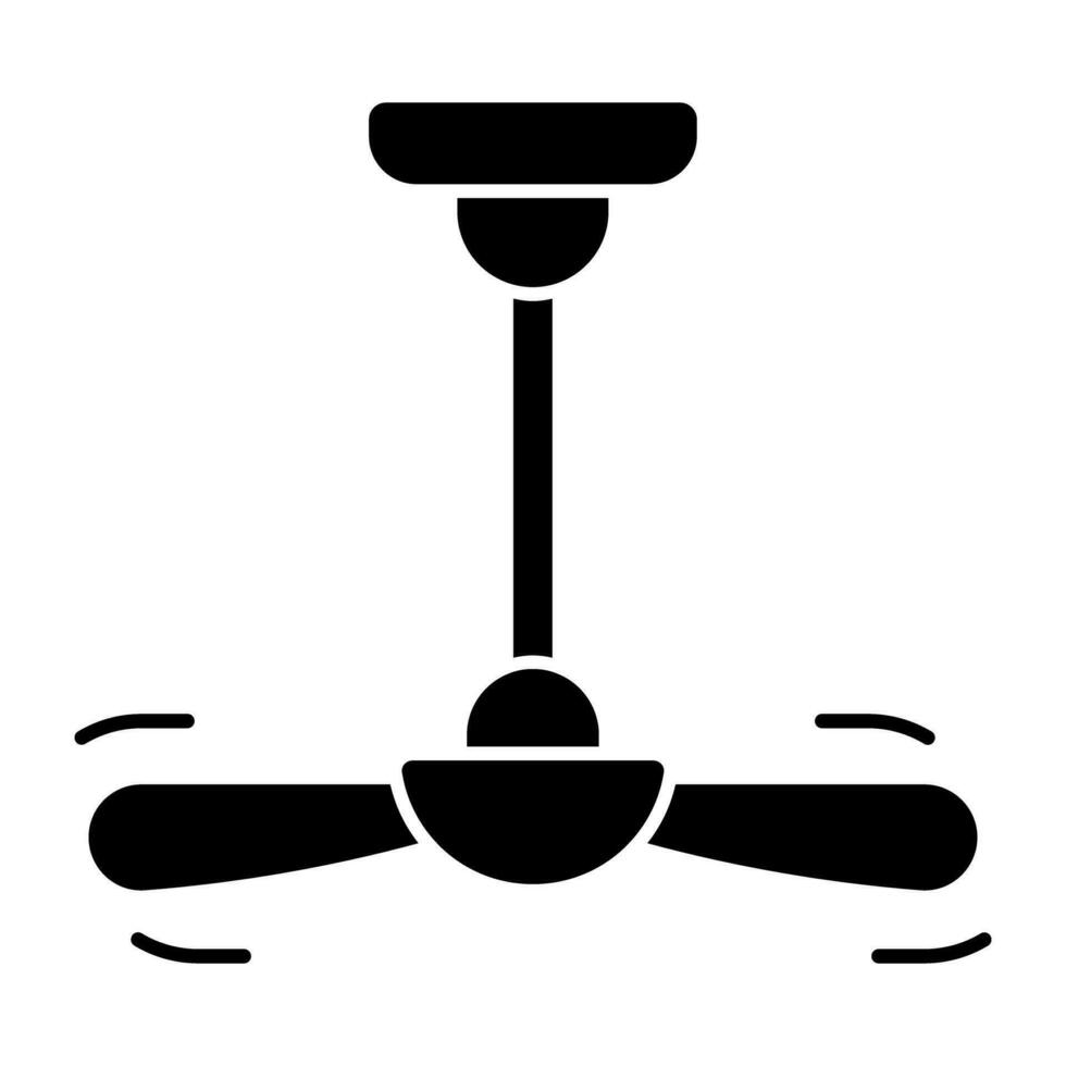 un moderno diseño icono de techo ventilador vector