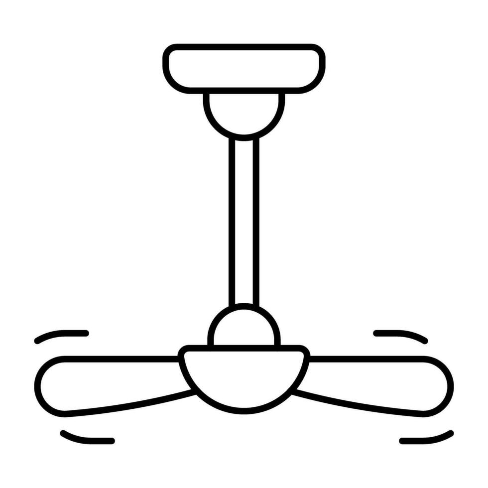 A modern design icon of ceiling fan vector