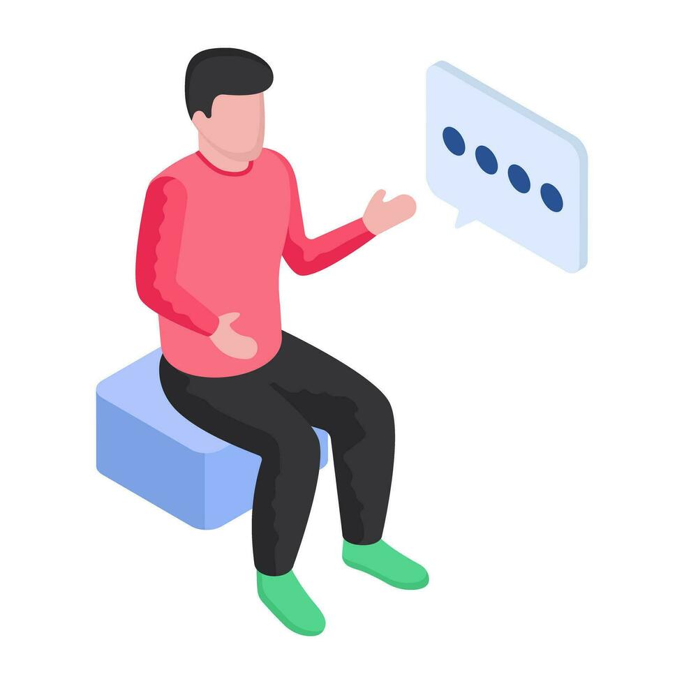 Perfect design illustration of negotiation vector