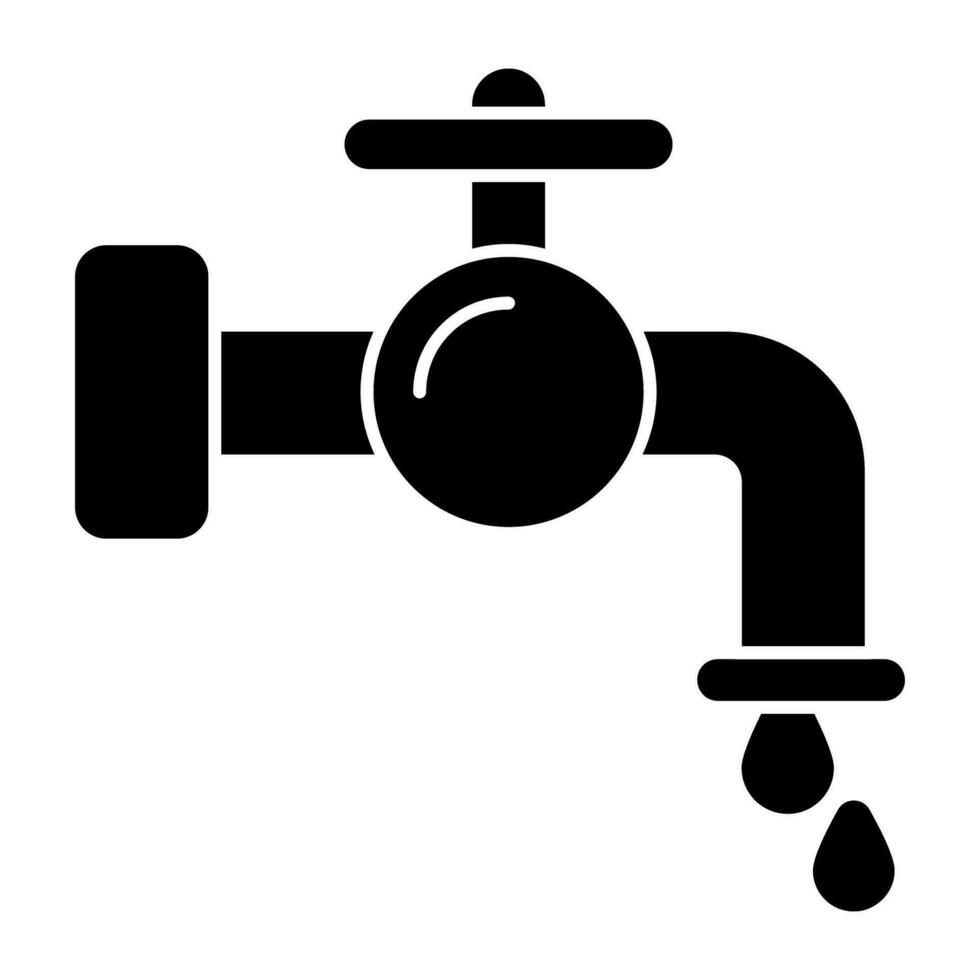 icono de diseño moderno de grifo de agua vector