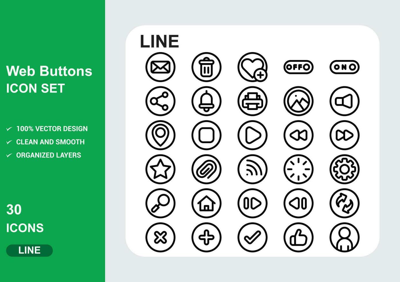 Web Buttons 2 vector
