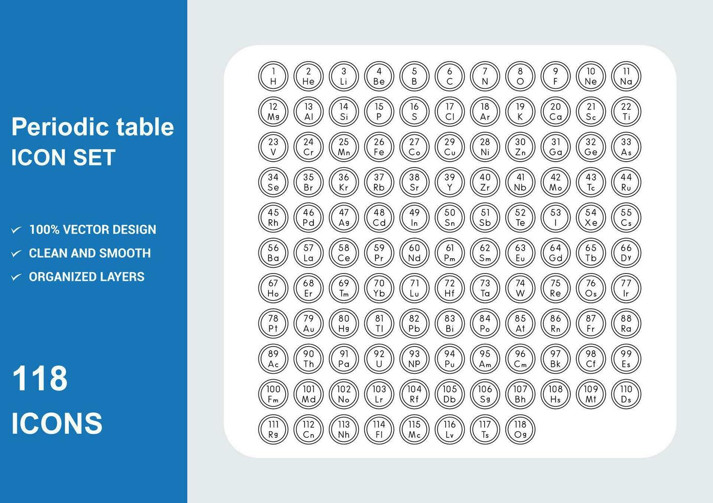 PERODIC TABLE 1 vector