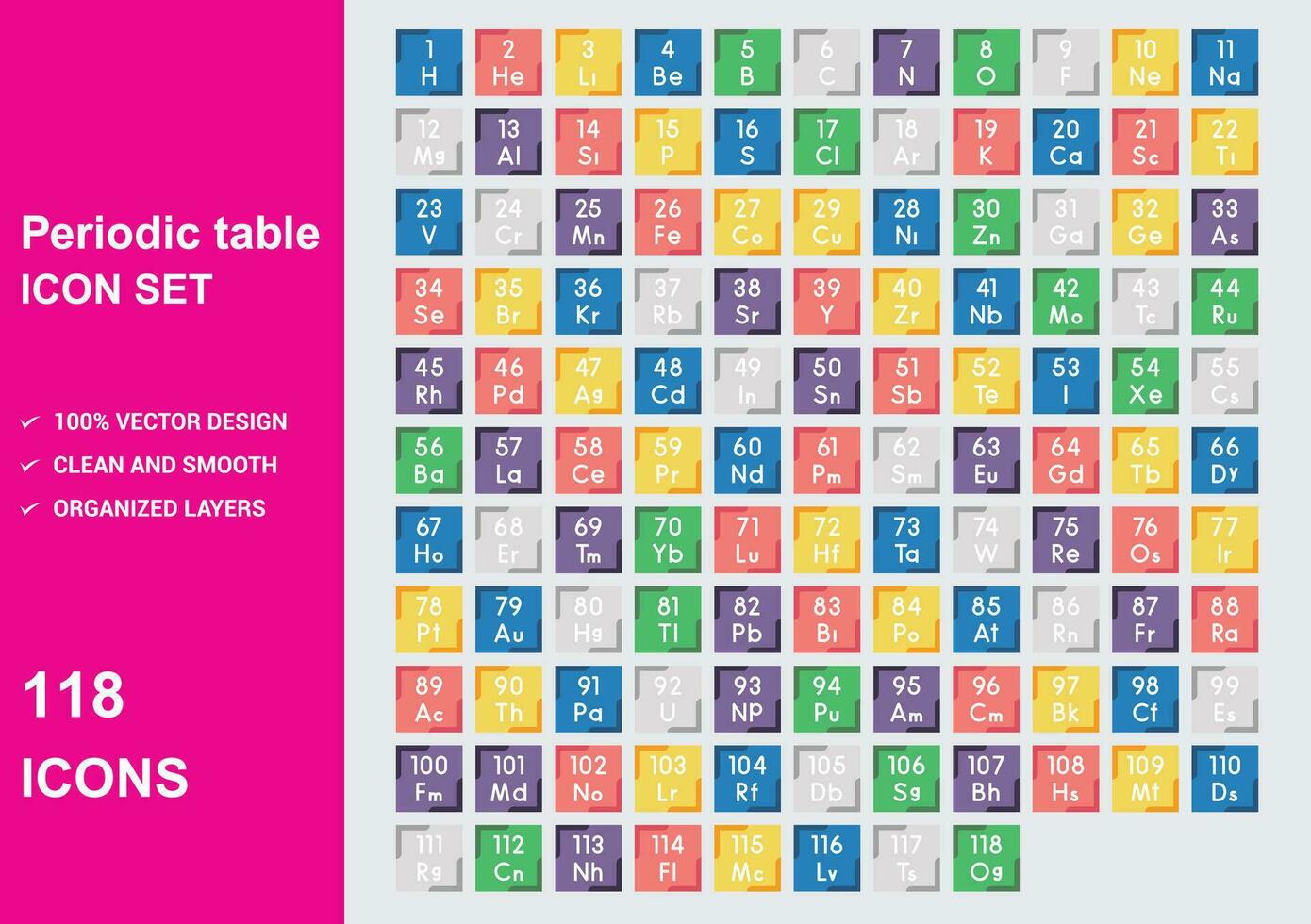 PERODIC TABLE v2 2 vector