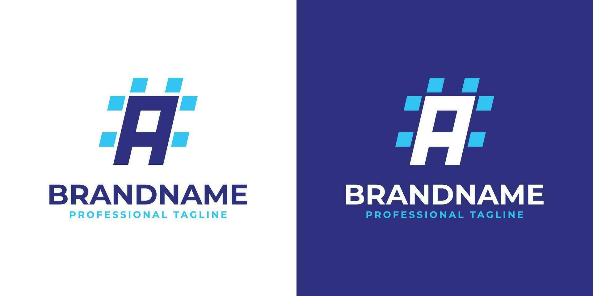 Letter A Hashtag Logo, suitable for any business with A initial. vector
