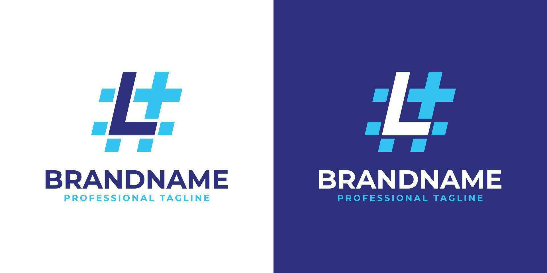 Letter L Hashtag Logo, suitable for any business with L initial. vector