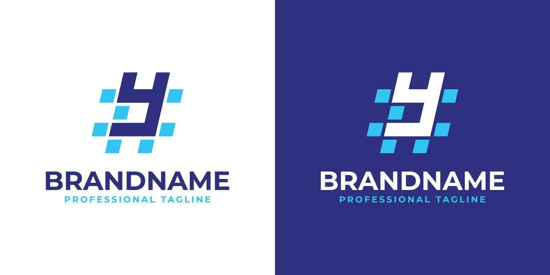 Letter Y Hashtag Logo, suitable for any business with Y initial. vector