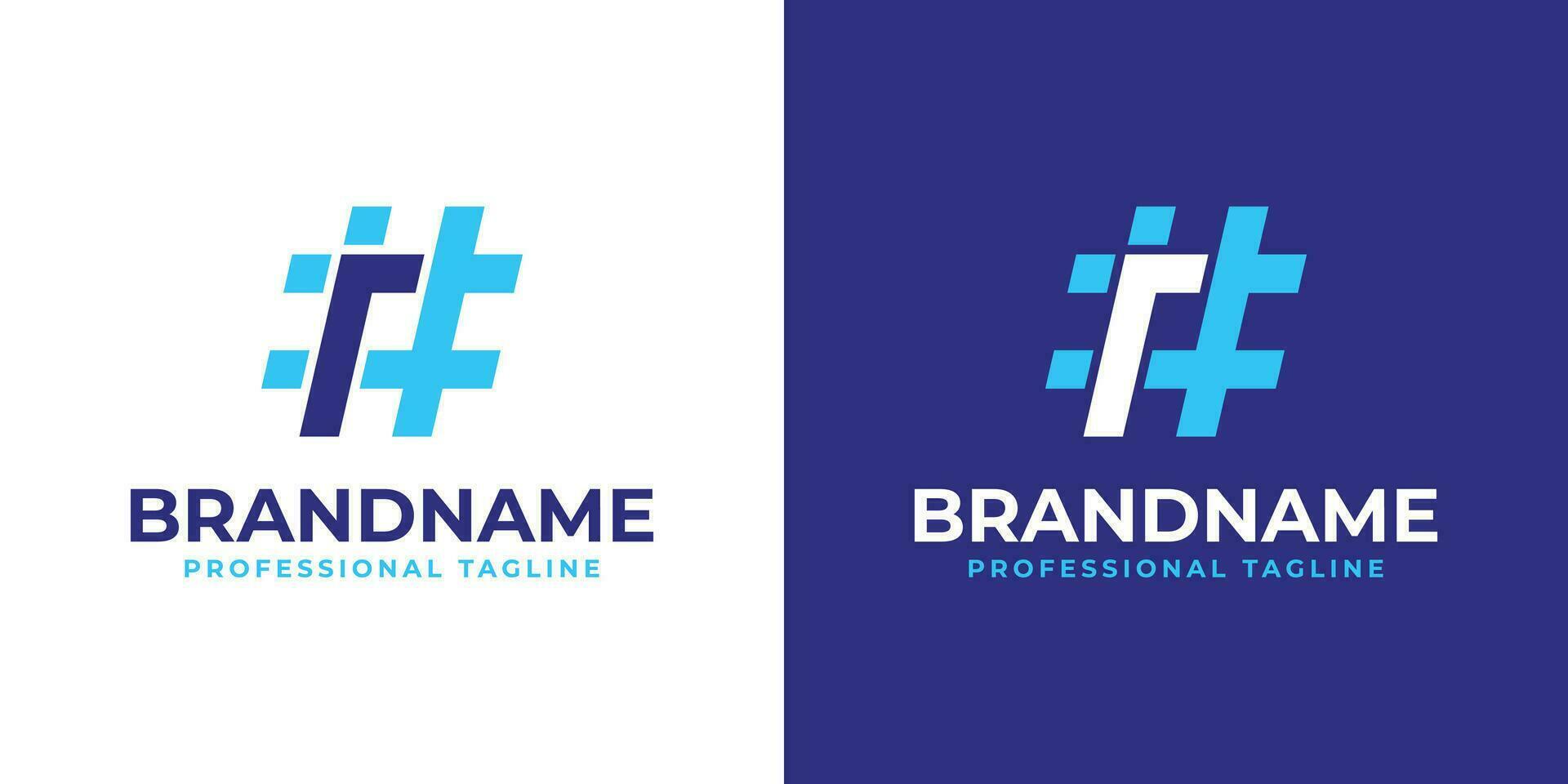 Letter R Hashtag Logo, suitable for any business with R initial. vector