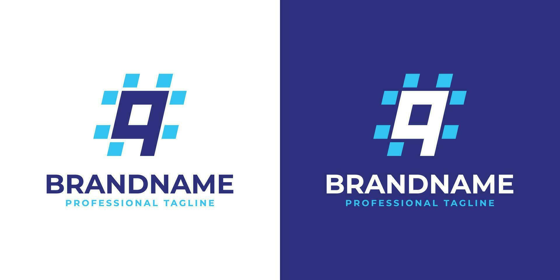 Letter Q Hashtag Logo, suitable for any business with Q initial. vector