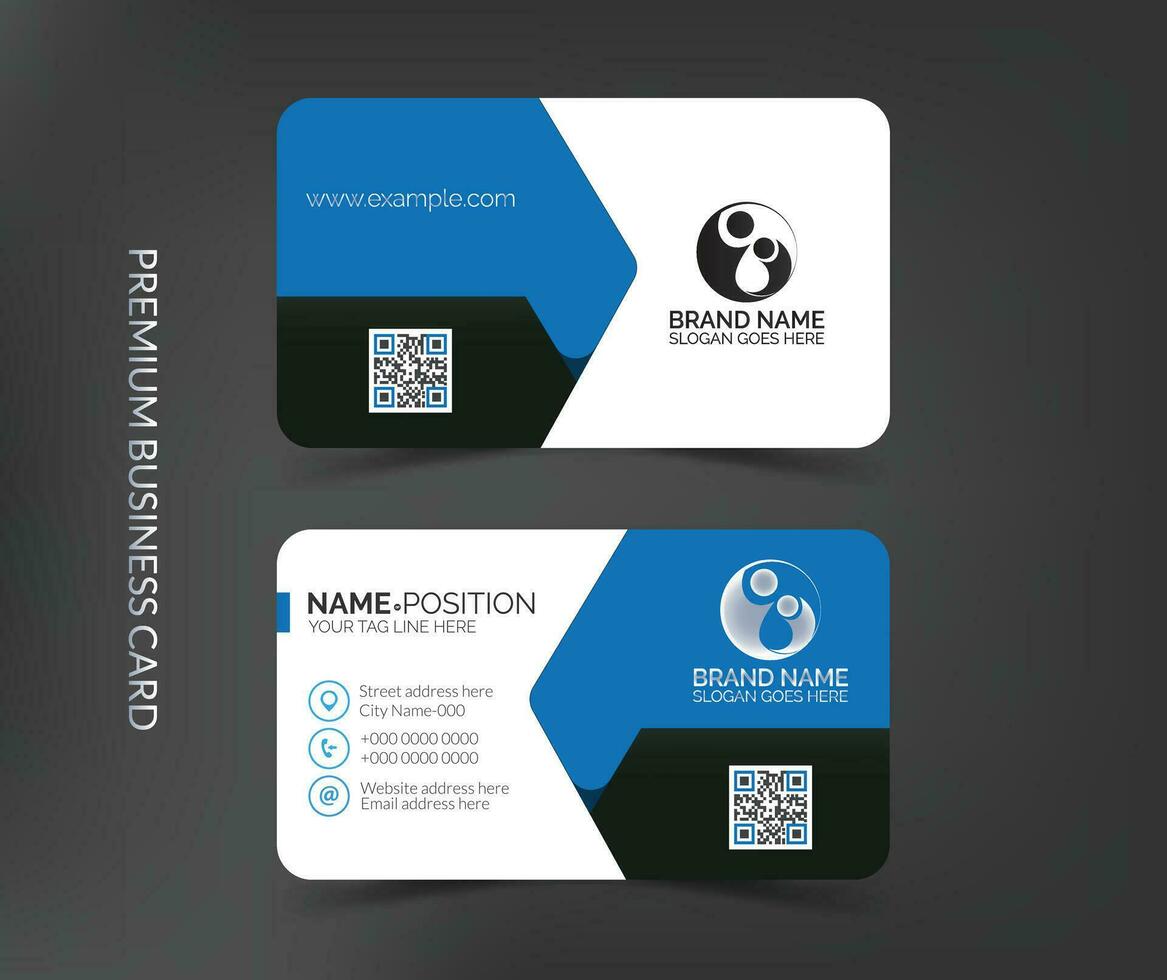 Professional modern  creative business card template design vector