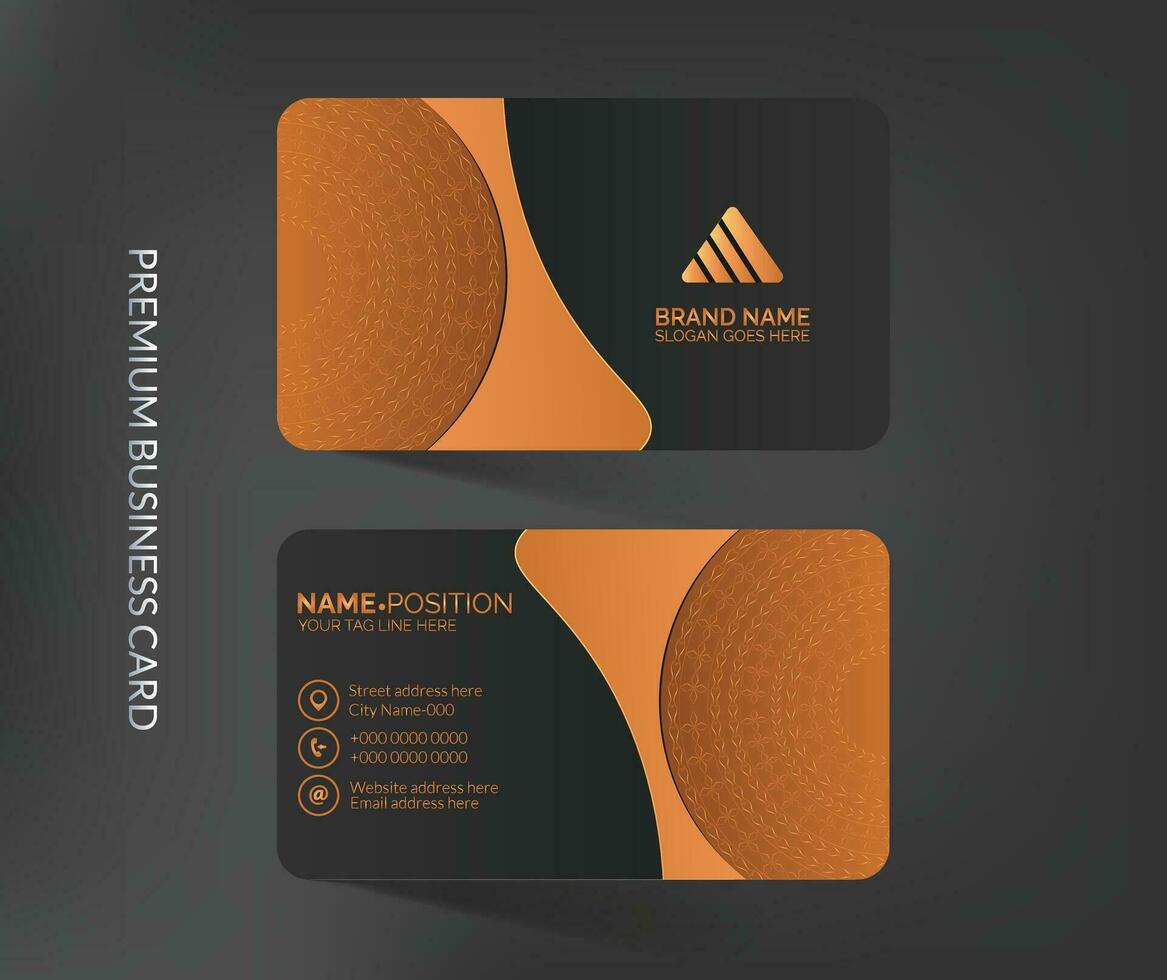 Luxury and elegant business card,Creative luxury business card template design vector