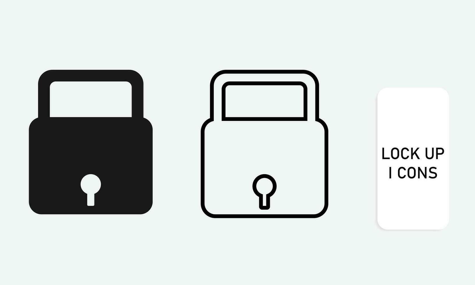 Lock icons design vector
