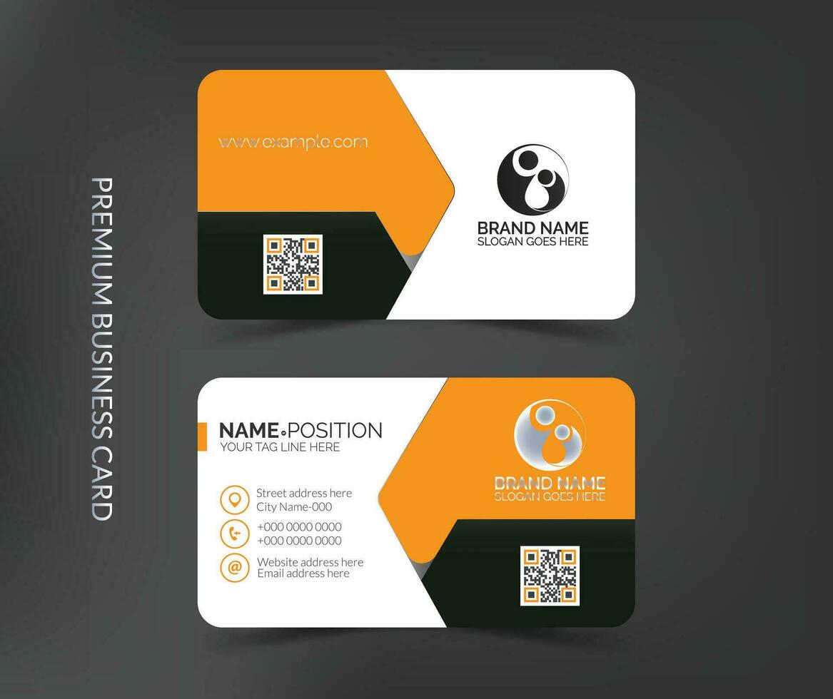 Professional modern  creative business card template design vector