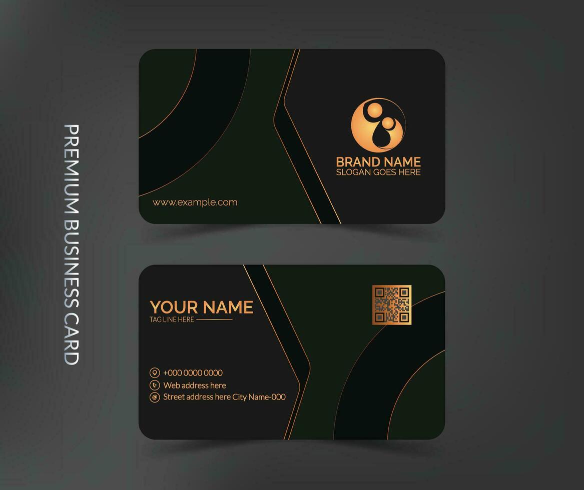 creativo lujo negocio tarjeta,lujo visitando tarjeta diseño plantilla, profesional lujo negocio tarjeta modelo diseño vector