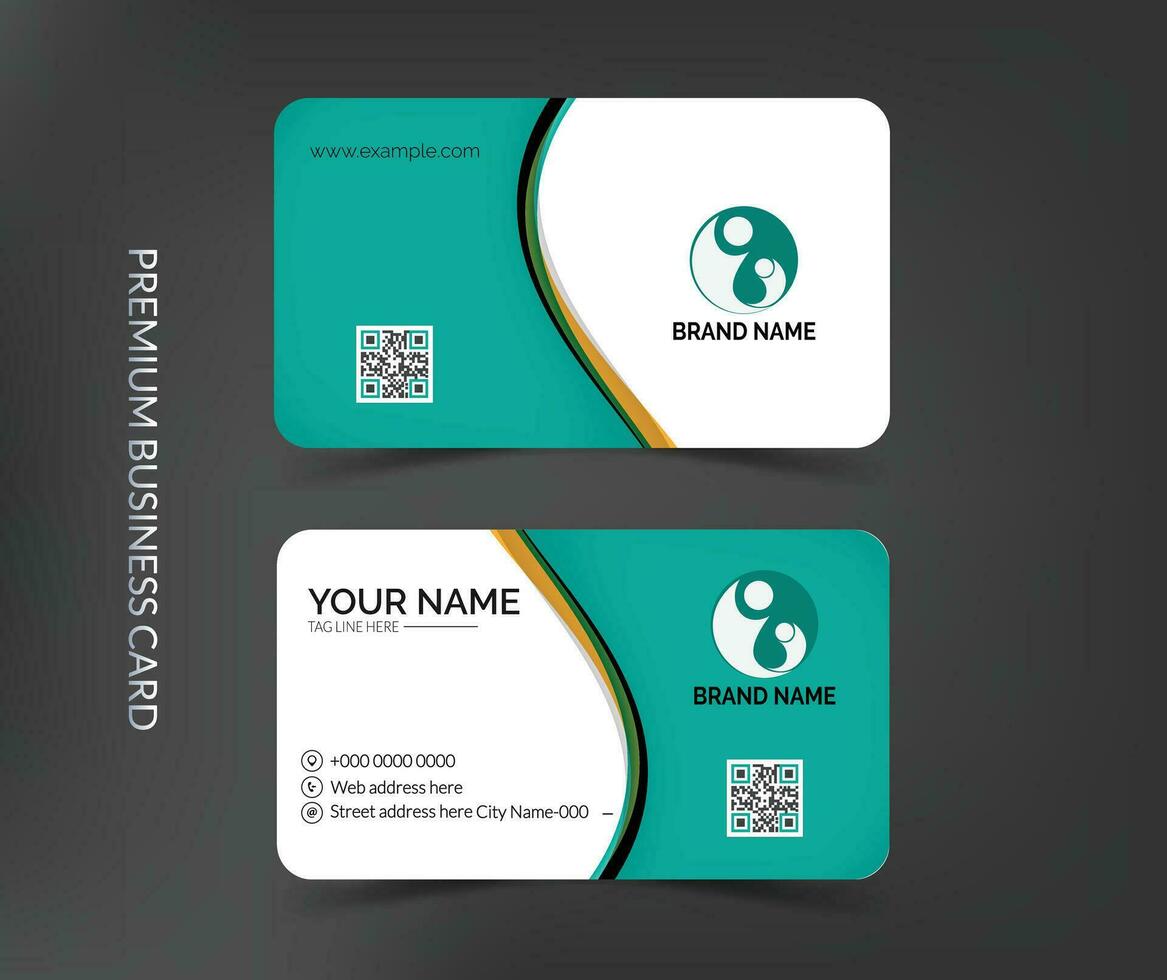 Elegant business card template design vector