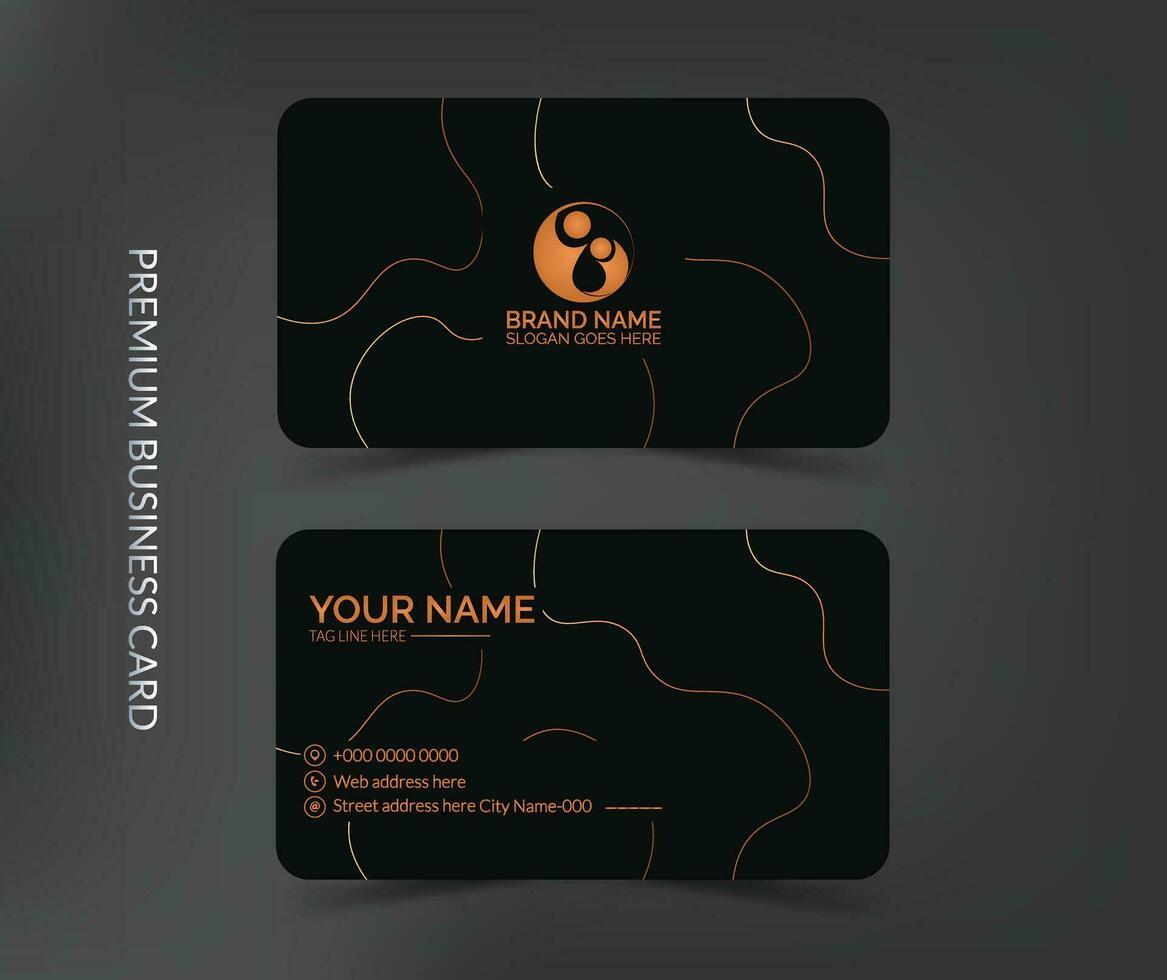 Vector professional business card template design,Premium luxury business card template layout