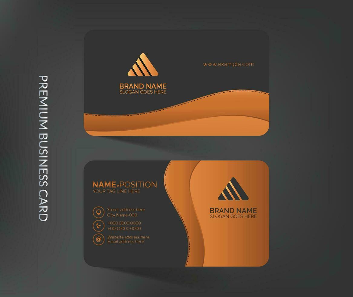 Premium luxury business card template,Elegant and luxury visiting card template design vector