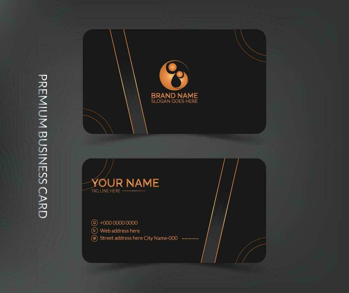 Vector professional business card template design,Premium luxury business card template layout