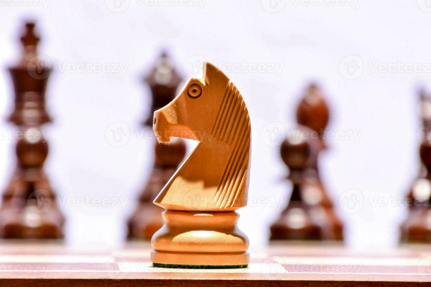 chess pieces on a chess board photo