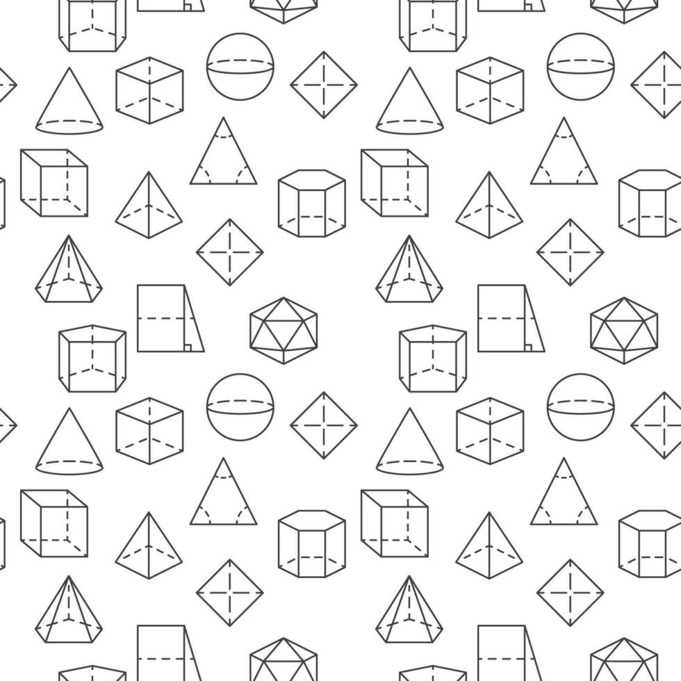 geométrico formas mínimo sin costura modelo en línea estilo - vector geometría antecedentes