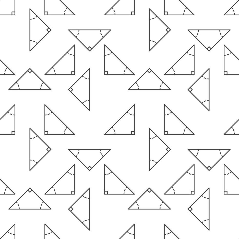 Geometry Triangle vector outline concept minimal seamless pattern