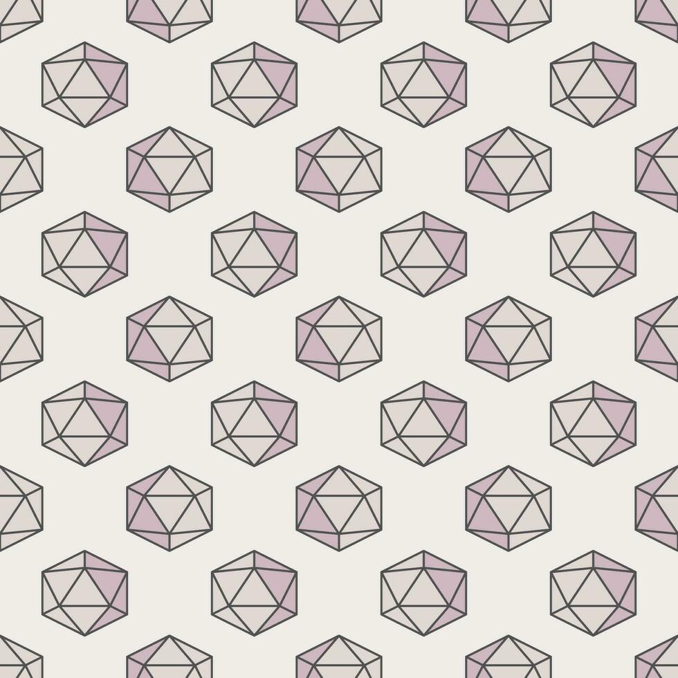 Geometric Shape colored seamless pattern. Geometry Science vector background