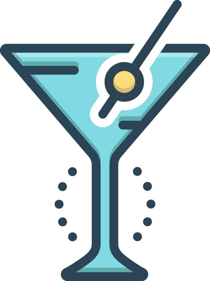 color icon for beverage vector