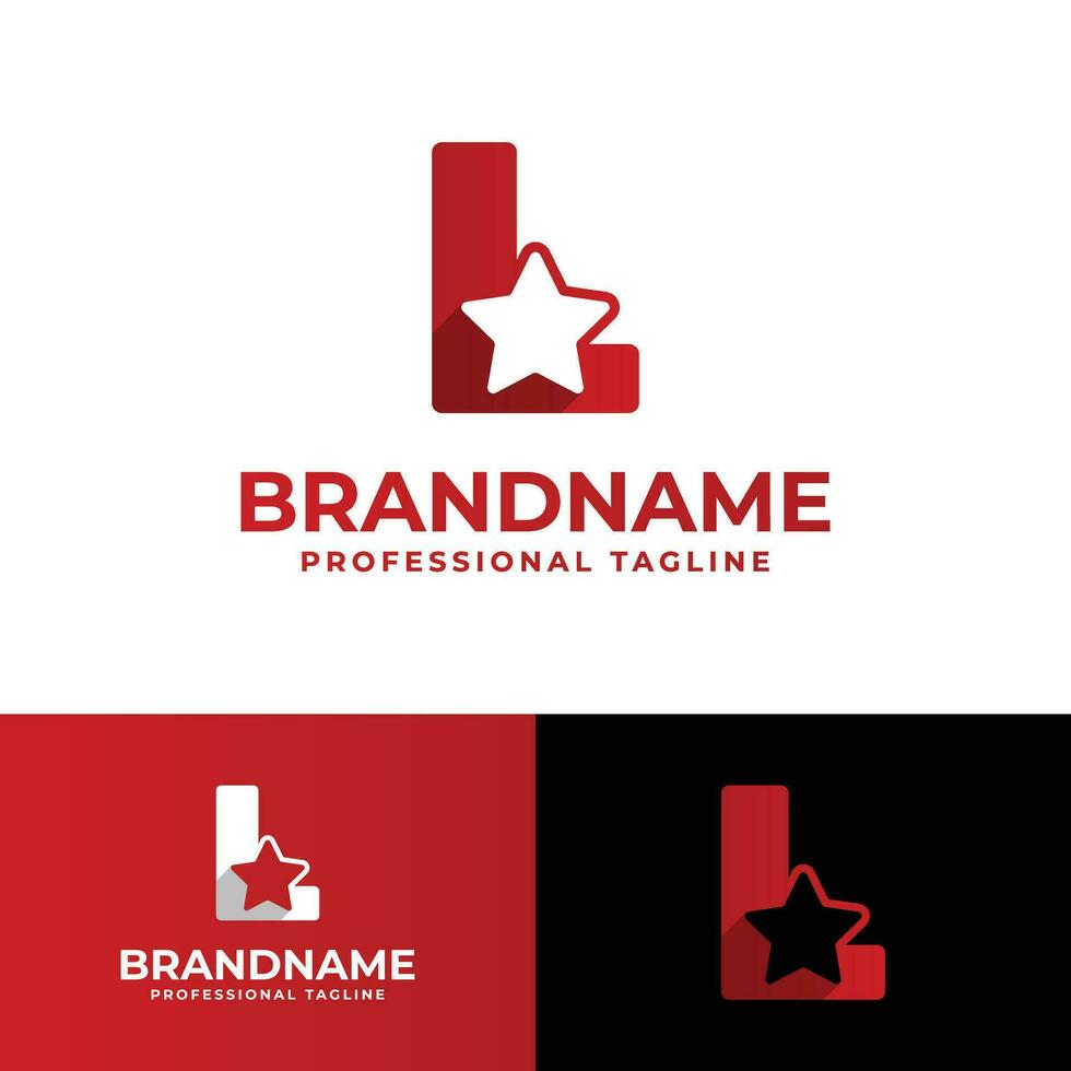 Letter L Star Logo, suitable for business related to Star with L initial. vector