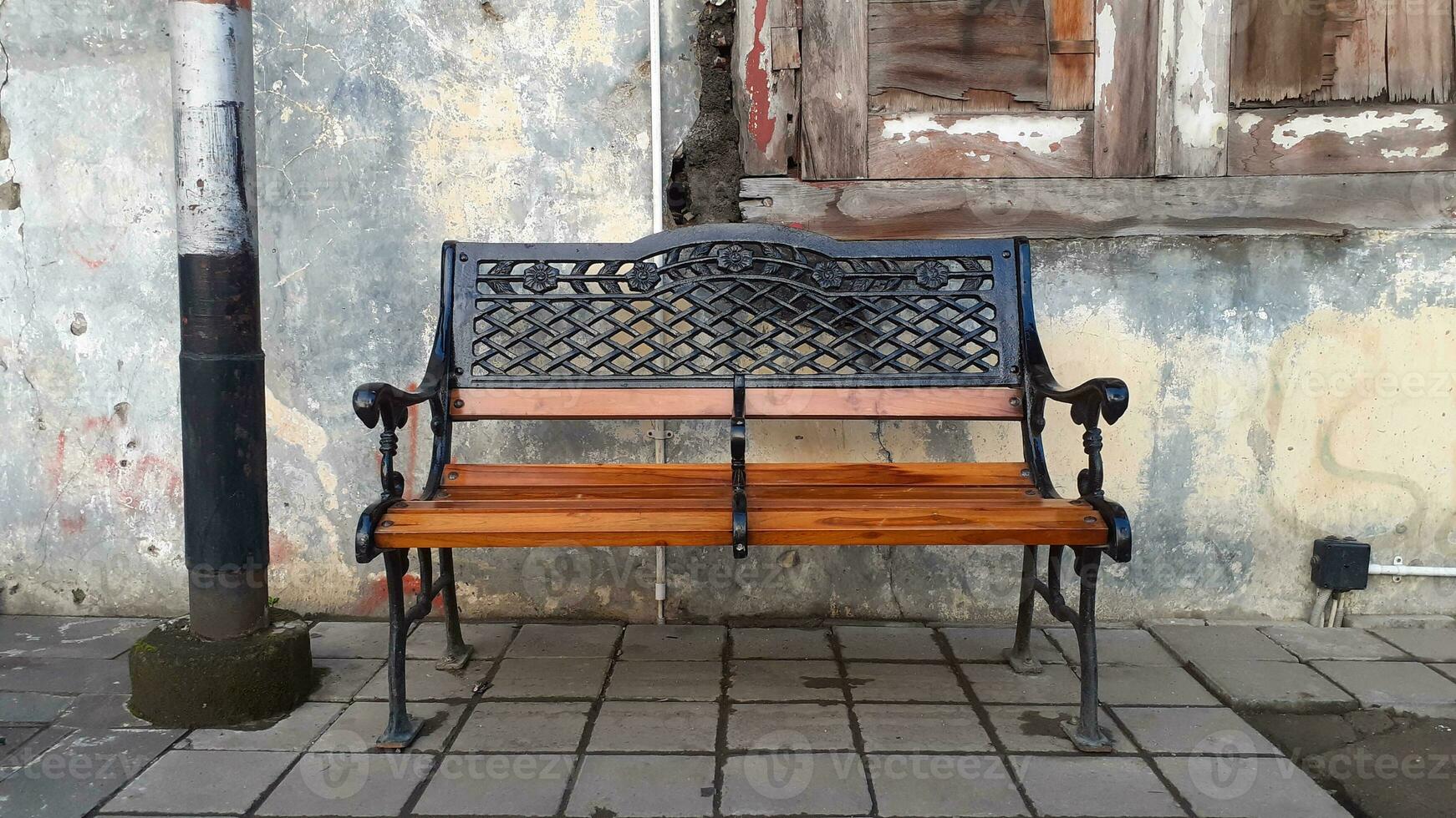 antique chairs in the old town of Semarang photo