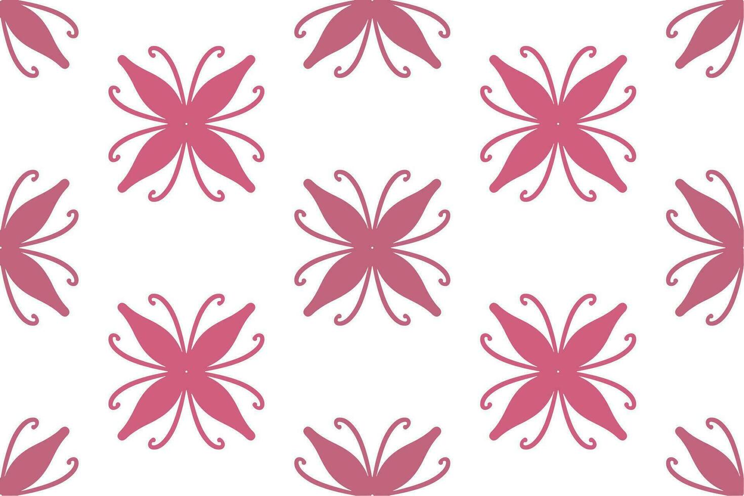 Abstract geometric floral seamless pattern for fabric print vector