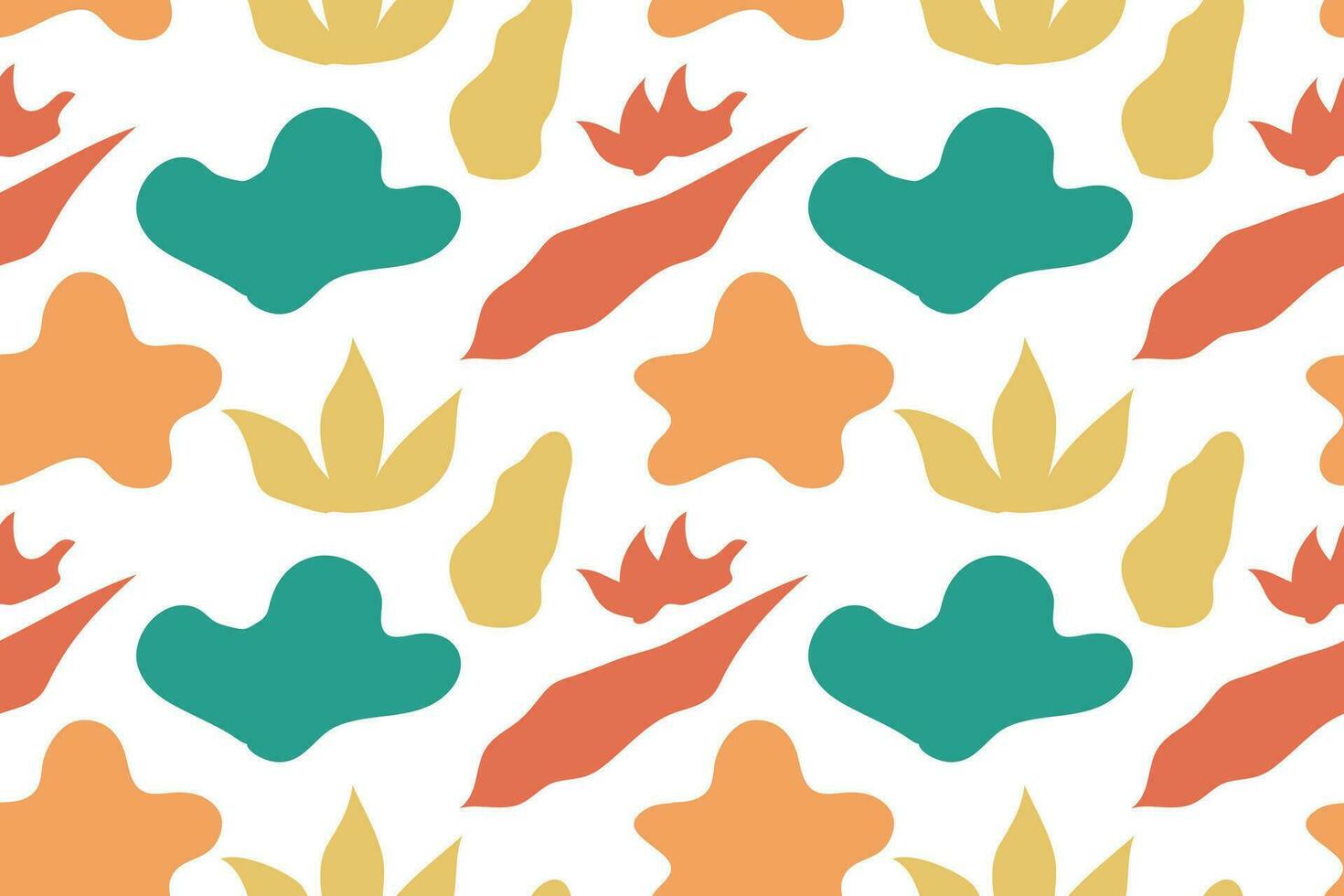 Fashionable seamless pattern with abstract vintage floral vector