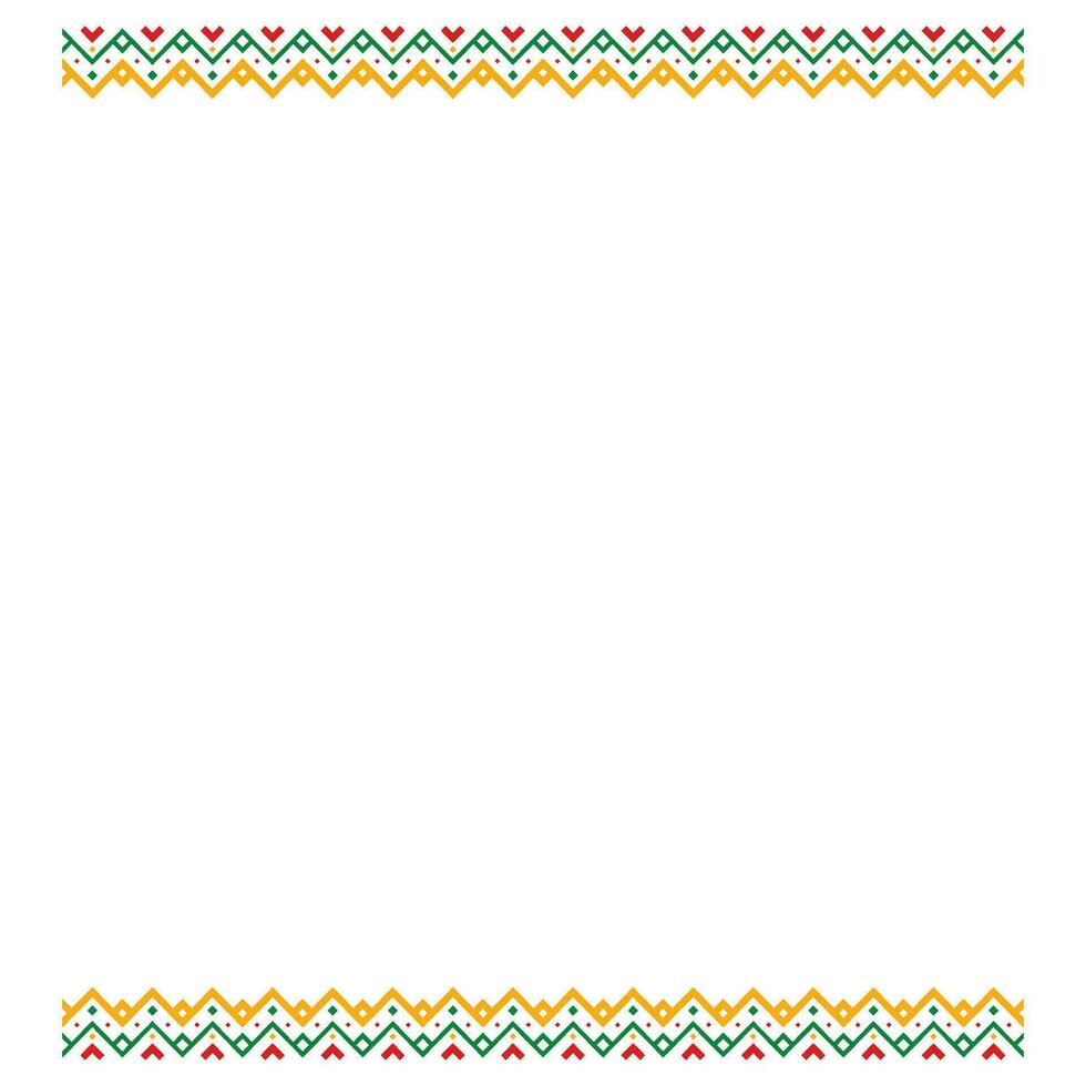 Black History Month Ethnic Pattern and Frame Element Design Collection vector