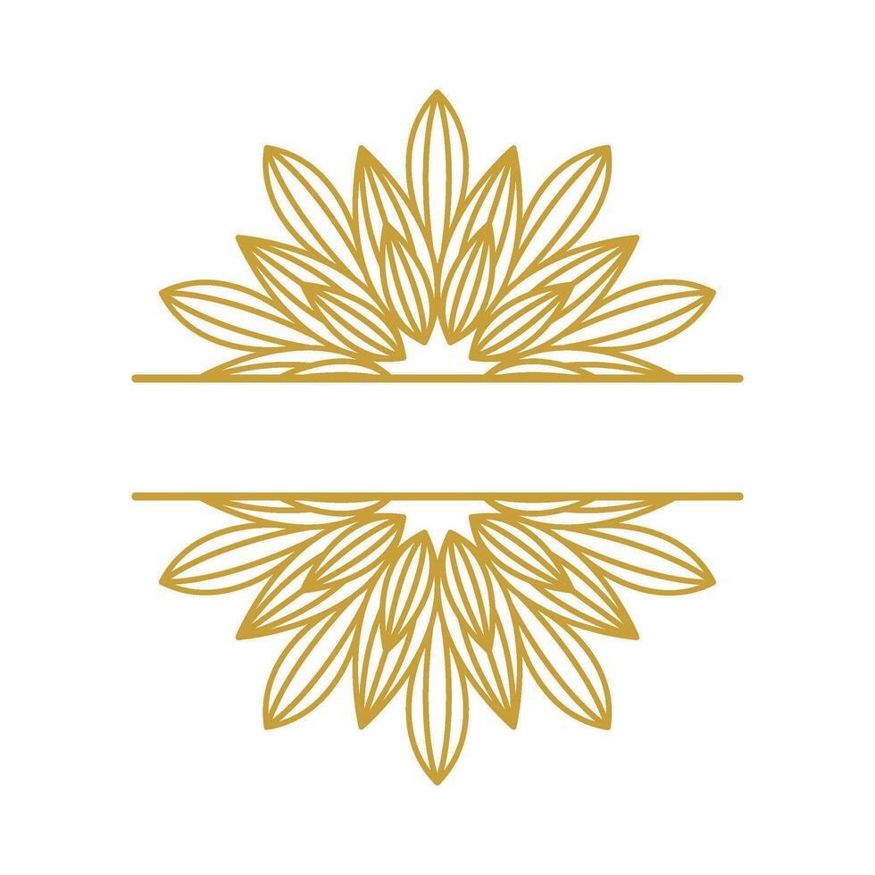 Mandala Flower Stock Element Collection Set vector