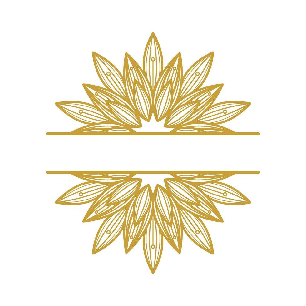 Mandala Flower Stock Element Collection Set vector
