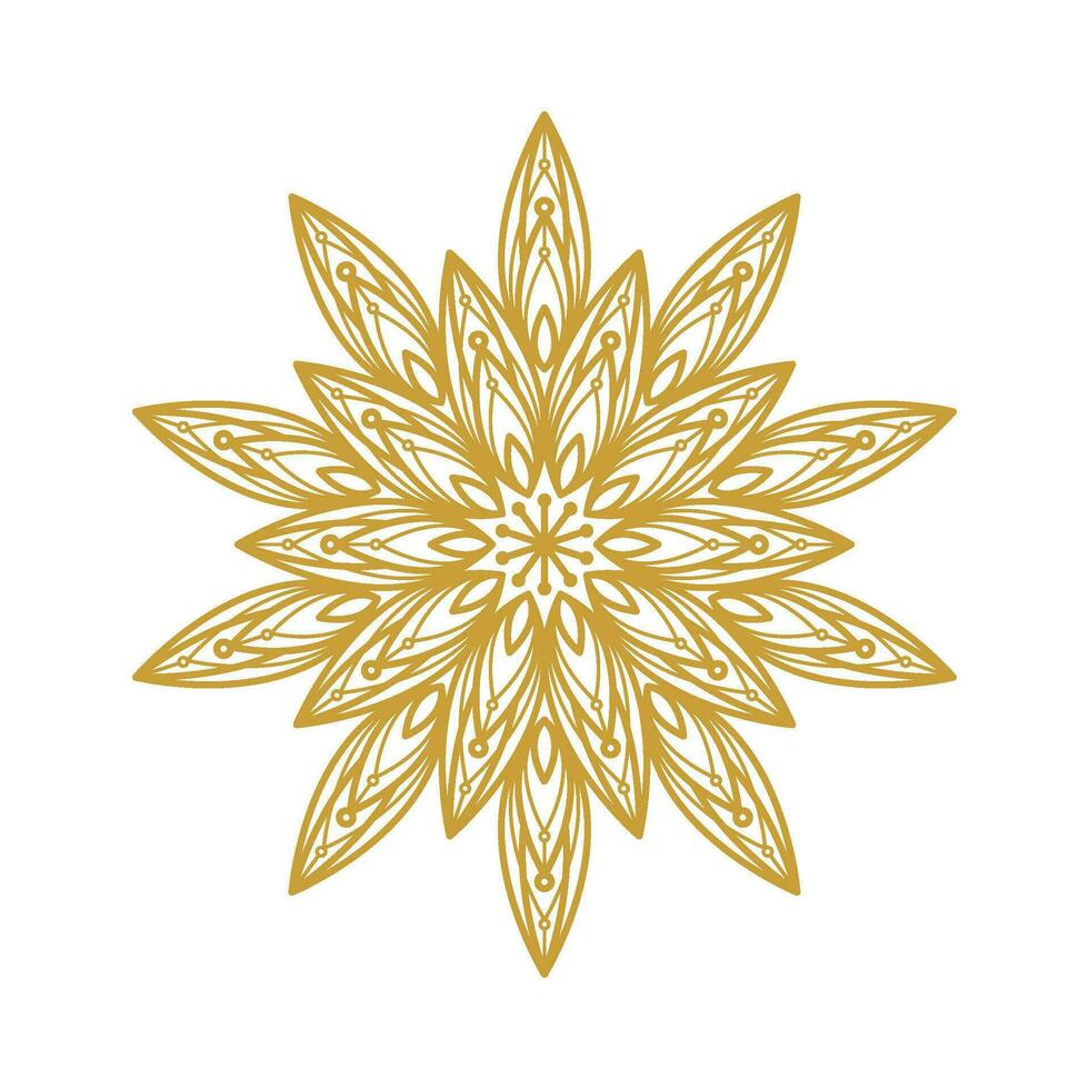 Mandala Flower Stock Element Collection Set vector