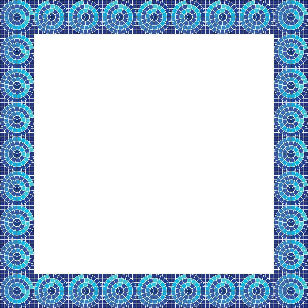 mosaic frame element design pattern vector