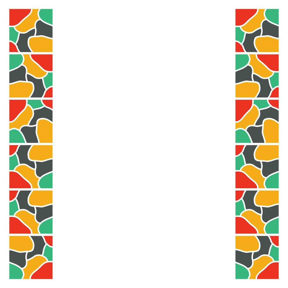 Mosaic Frame Element Vector Design