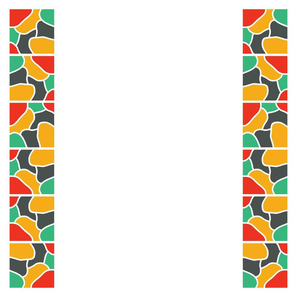 Mosaic Frame Element Vector Design