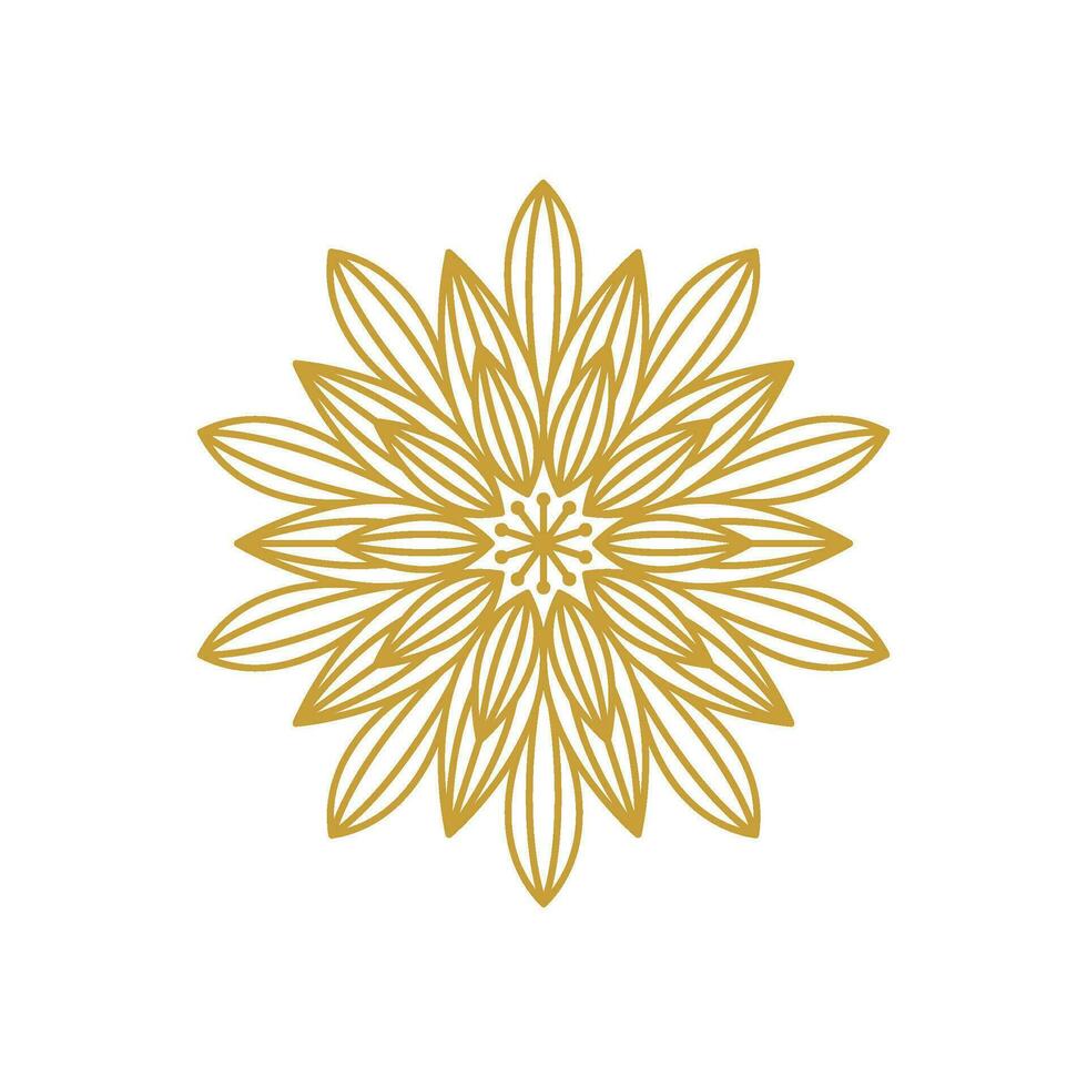 Mandala Flower Stock Element Collection Set vector