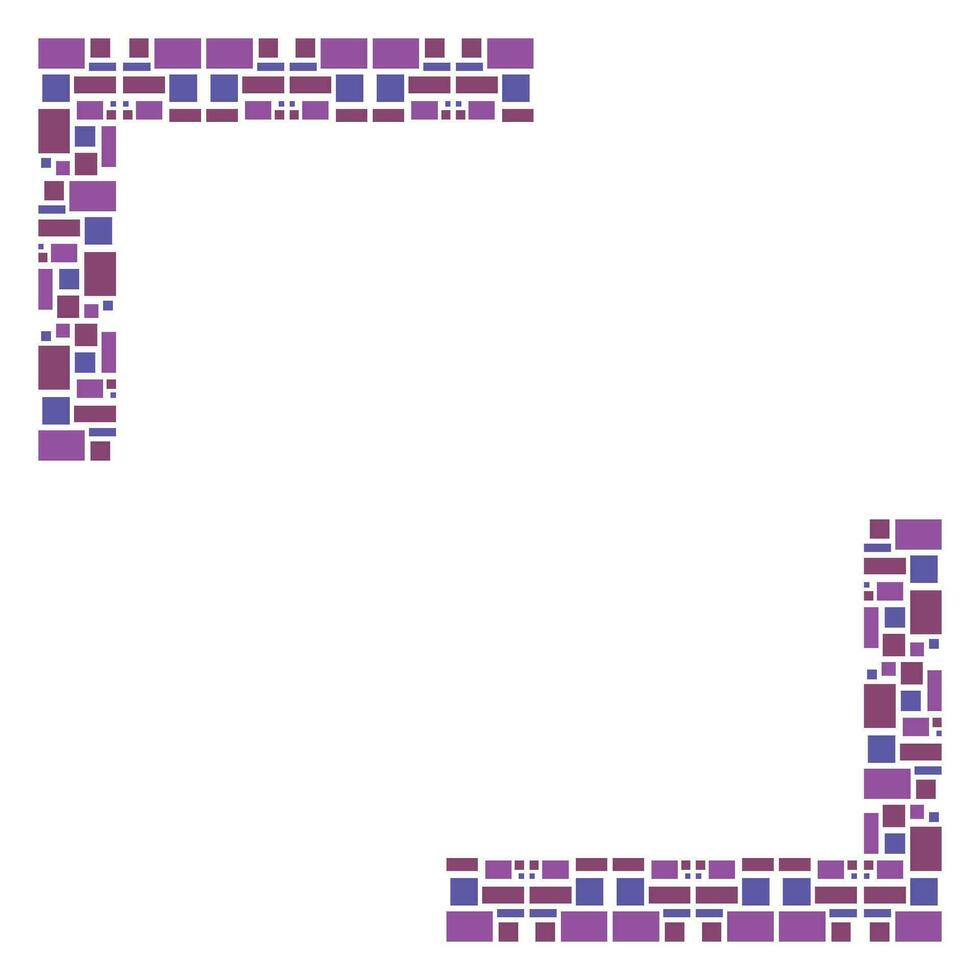 Mosaic Frame Element Vector Design