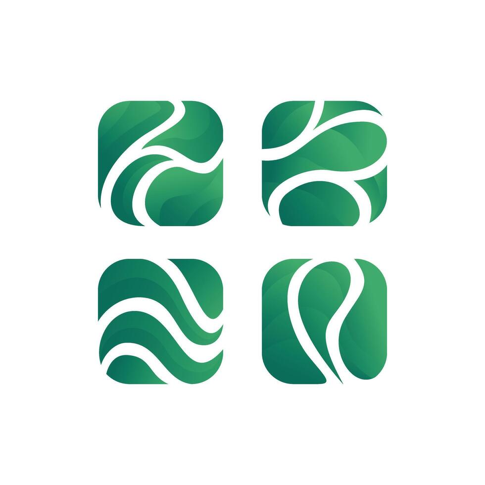 Nature creative symbol organic concept logo template vector