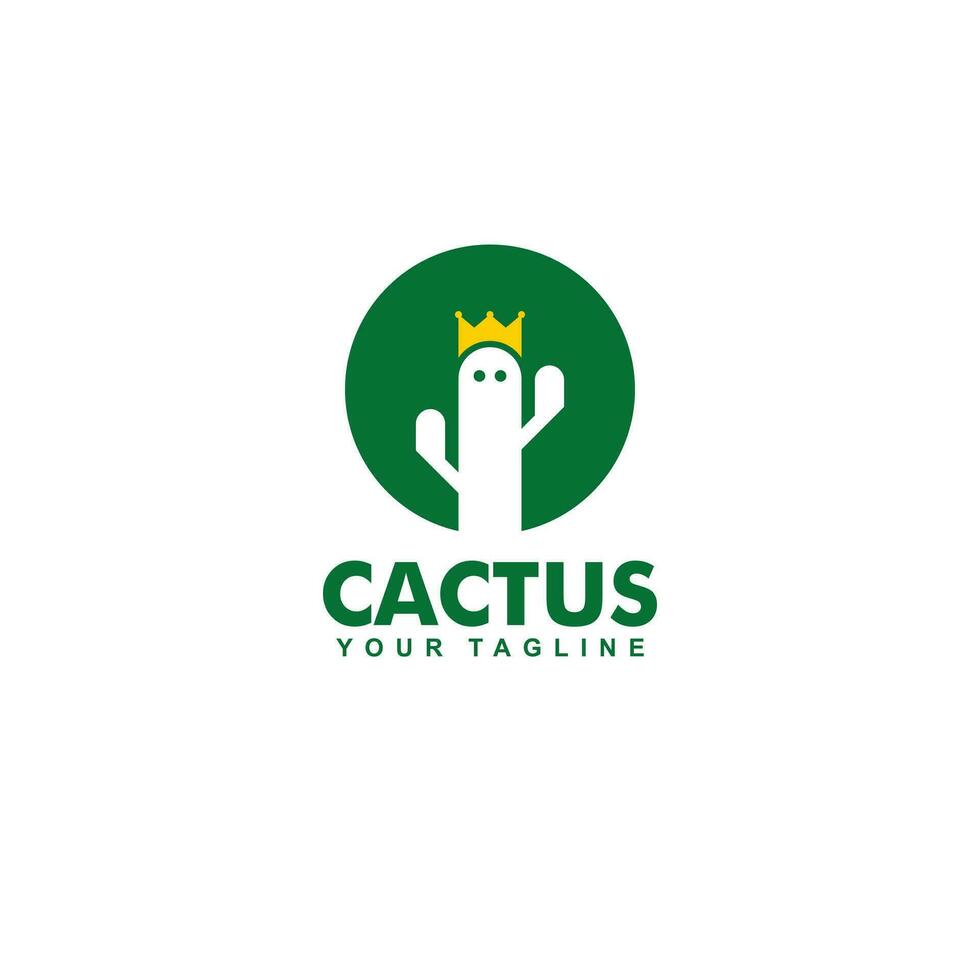 Ilustración de vector de plantilla de logotipo de cactus