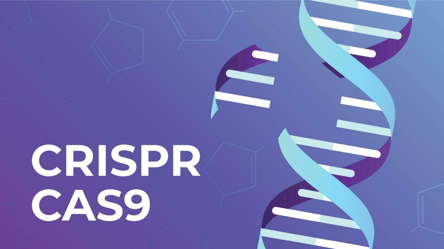 crispr cas9. adn gene edición herramienta, genes biotecnología y humano genoma Ingenieria vector ilustración