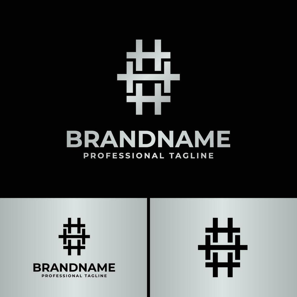 Letter HHH Monogram Logo, suitable for any business with H o r HHH initials. vector