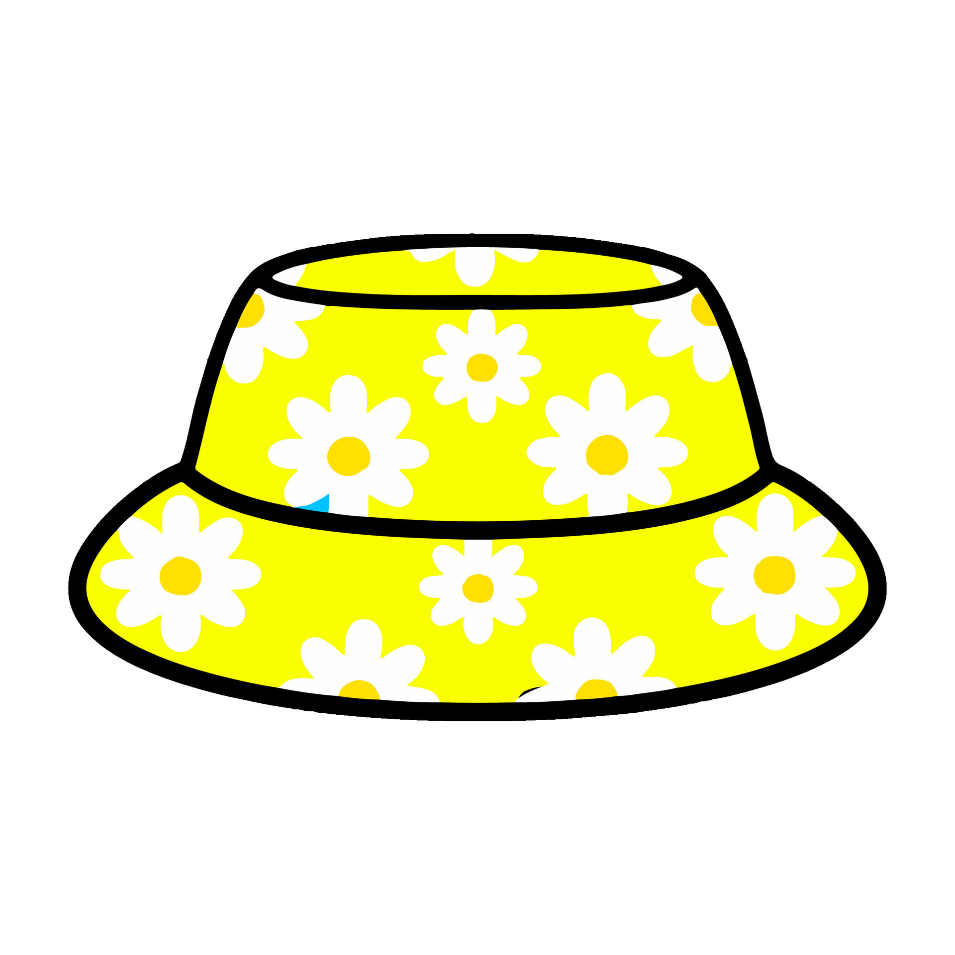 Colorful bucket hat vector digital illustration in cute and simple style 34460354 Vector Art at