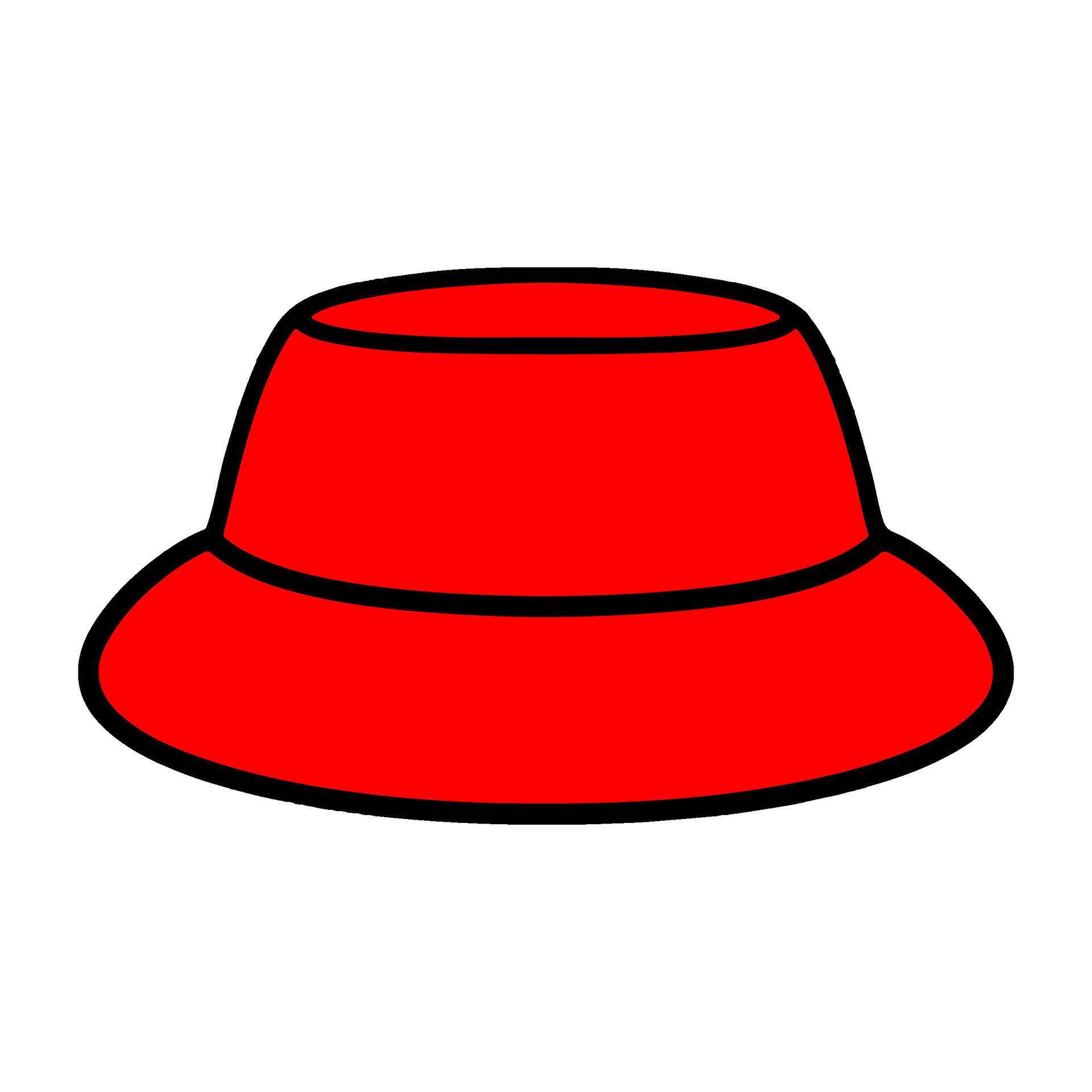Colorful bucket hat vector digital illustration in cute and simple style 34460359 Vector Art at