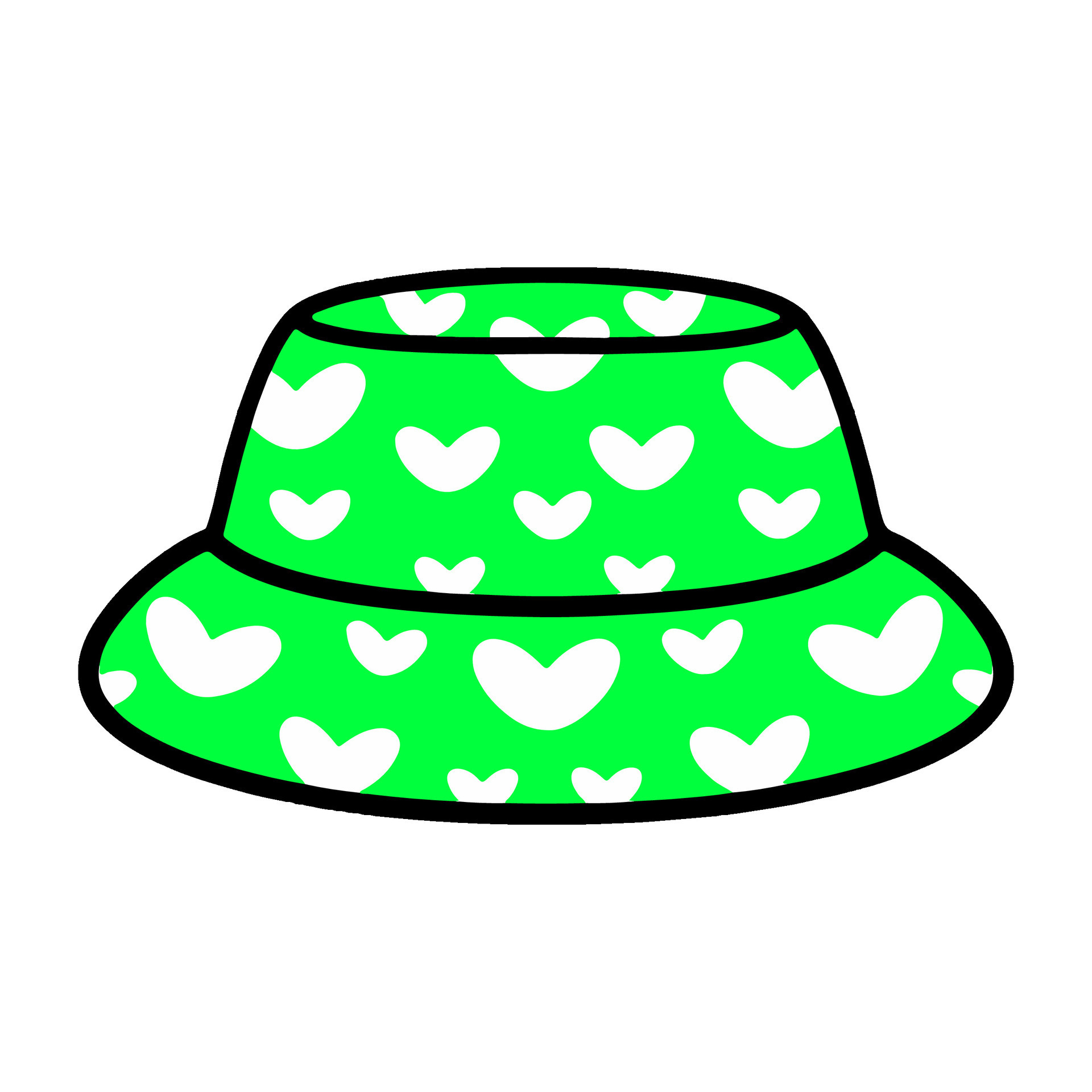 Colorful bucket hat vector digital illustration in cute and simple style 34460364 Vector Art at