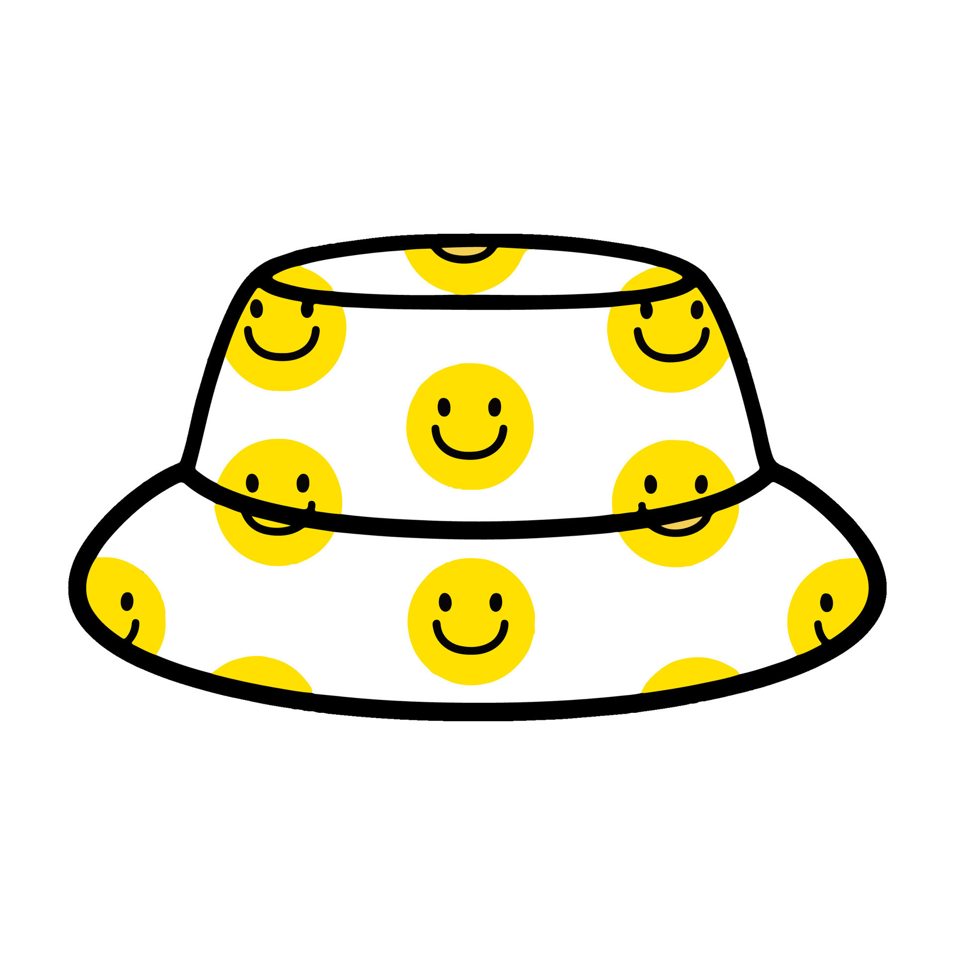 Colorful bucket hat vector digital illustration in cute and simple style 34460401 Vector Art at