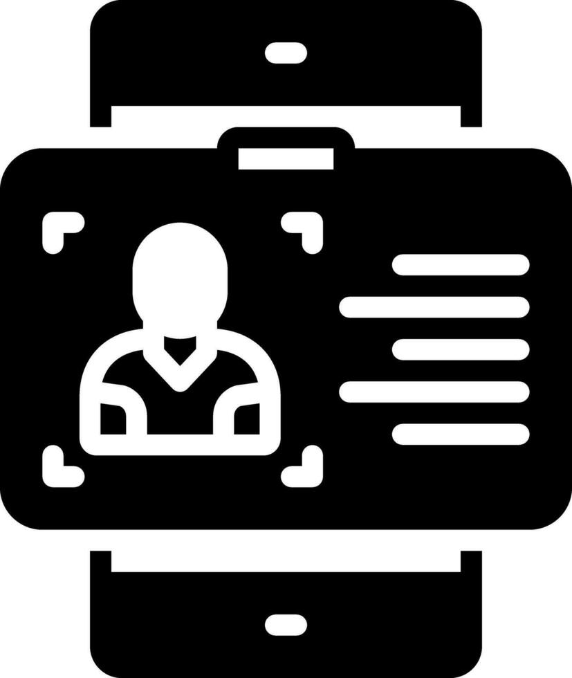 solid icon for identification vector