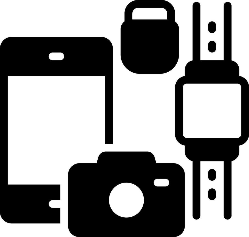 solid icon for gadgets vector